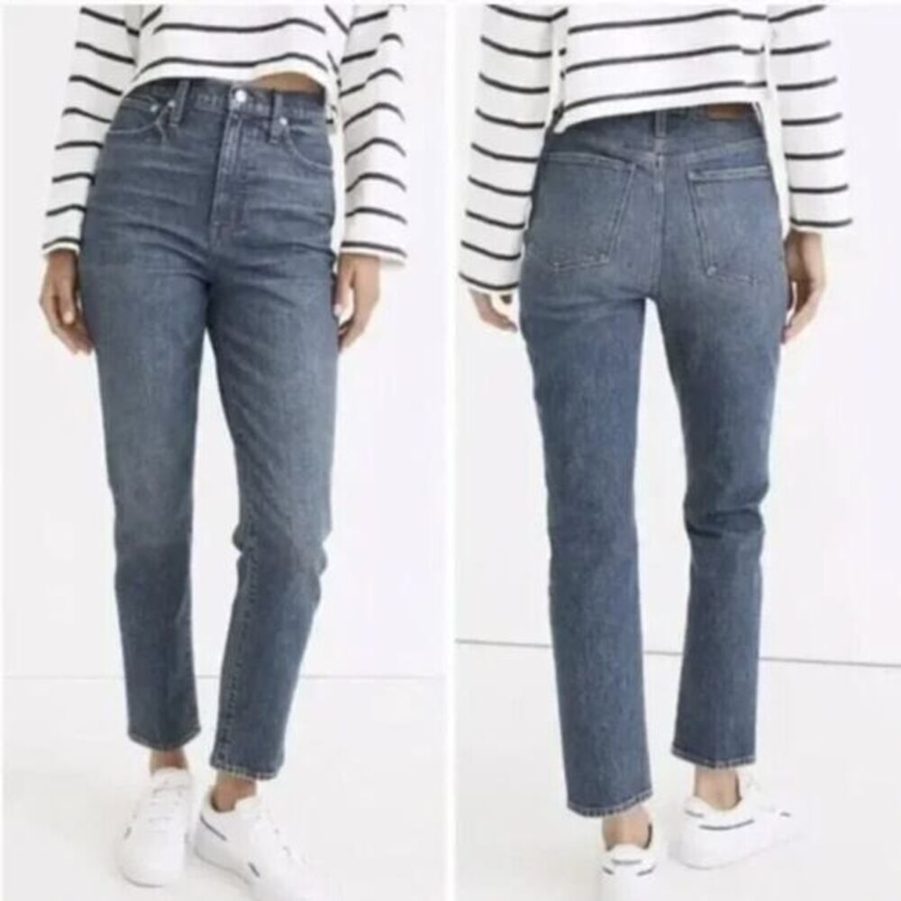 NEW Madewell Classic Straight Jeans in Corson‎ Wash, 33